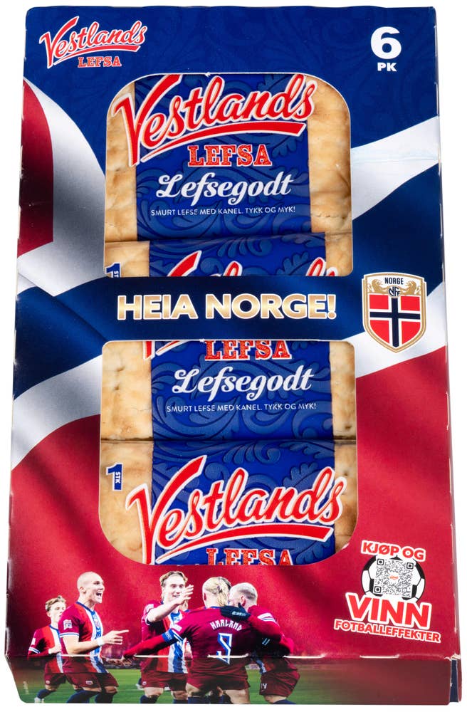 Vestlandslefsa Lefser med Kanel 6 stk