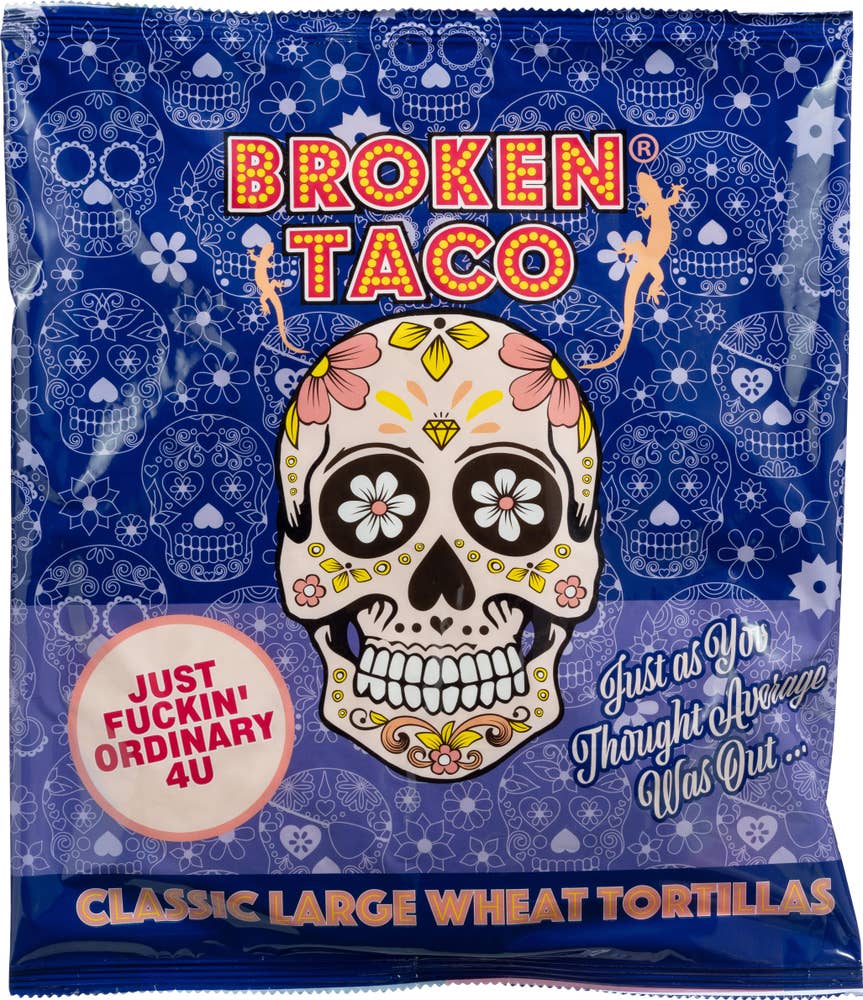 Broken Taco Tortilla Wraps 25 cm, 6 stk