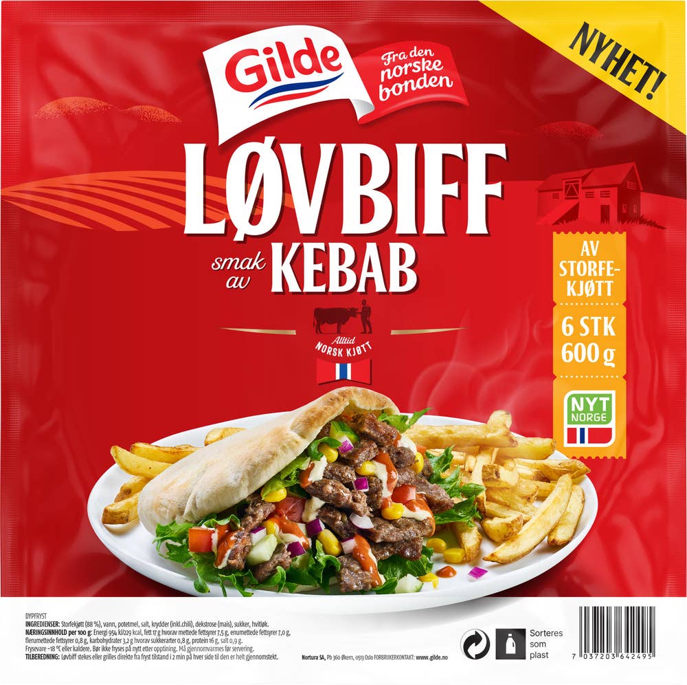 Gilde Løvbiff kebab