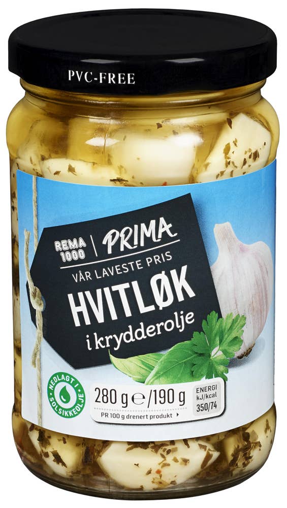 R Hvitløk i krydderolje