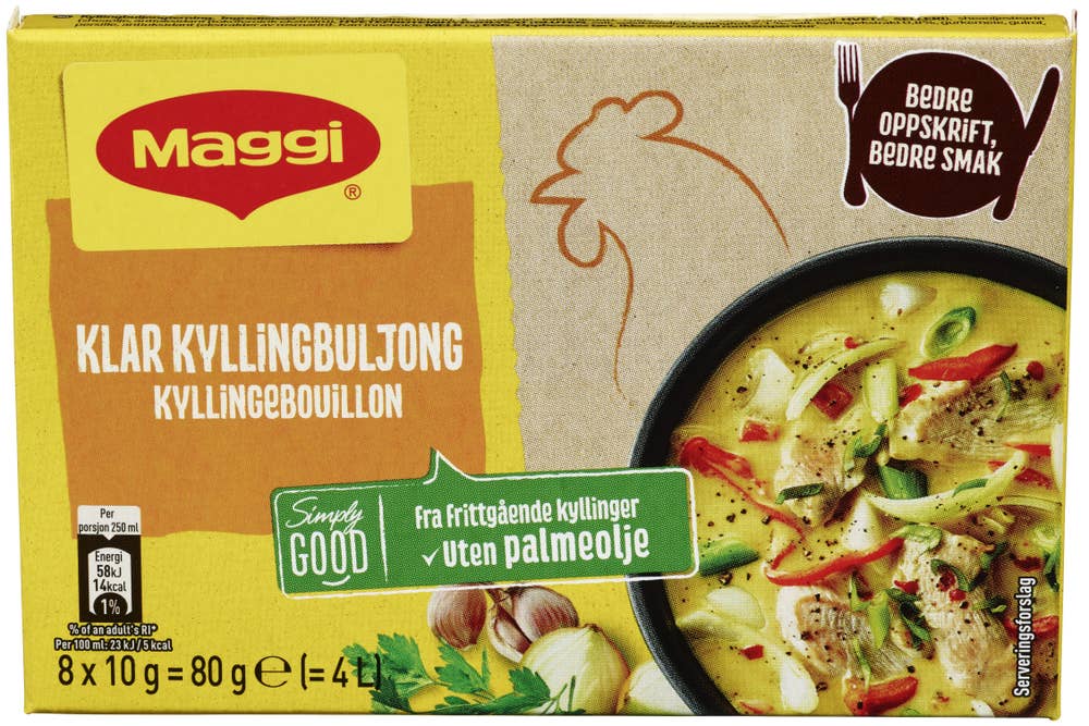 Maggi Klar kyllingbuljong Terninger