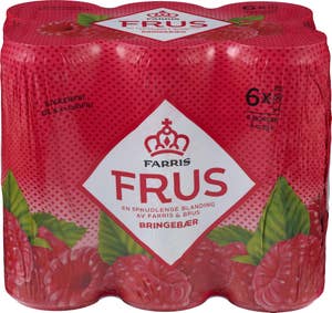 Farris Frus bringebær 6 x 0,33l
