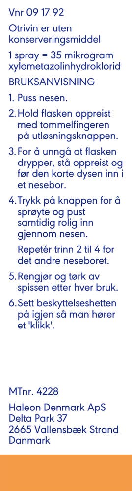 Otrivin nesespray for barn 0.5mg/ml