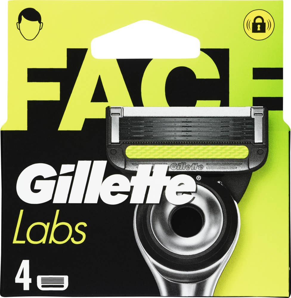 Gillette Barberblader Labs 4 stk