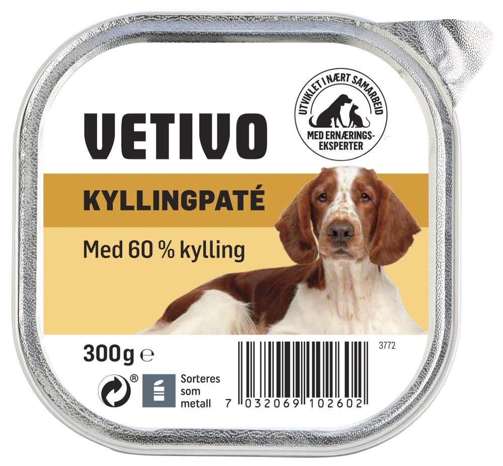 Vetivo Hundepaté med kylling