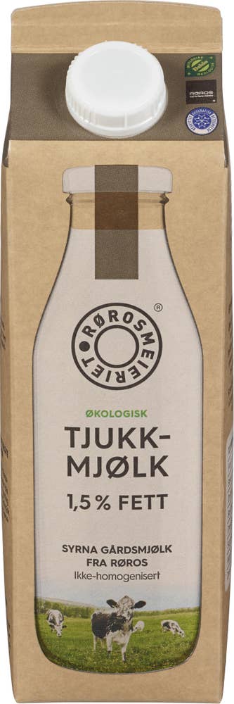 Rørosmeieriet Økologisk Tjukkmjølk 1,5% fett