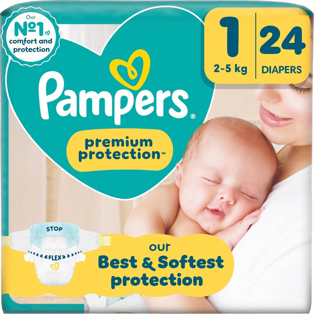 Pampers Bleie Premium Protection New Baby Str. 1, 2-5 kg