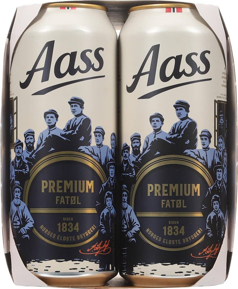 Aass Bryggeri Aass Premium fatøl 6 x 0,5l