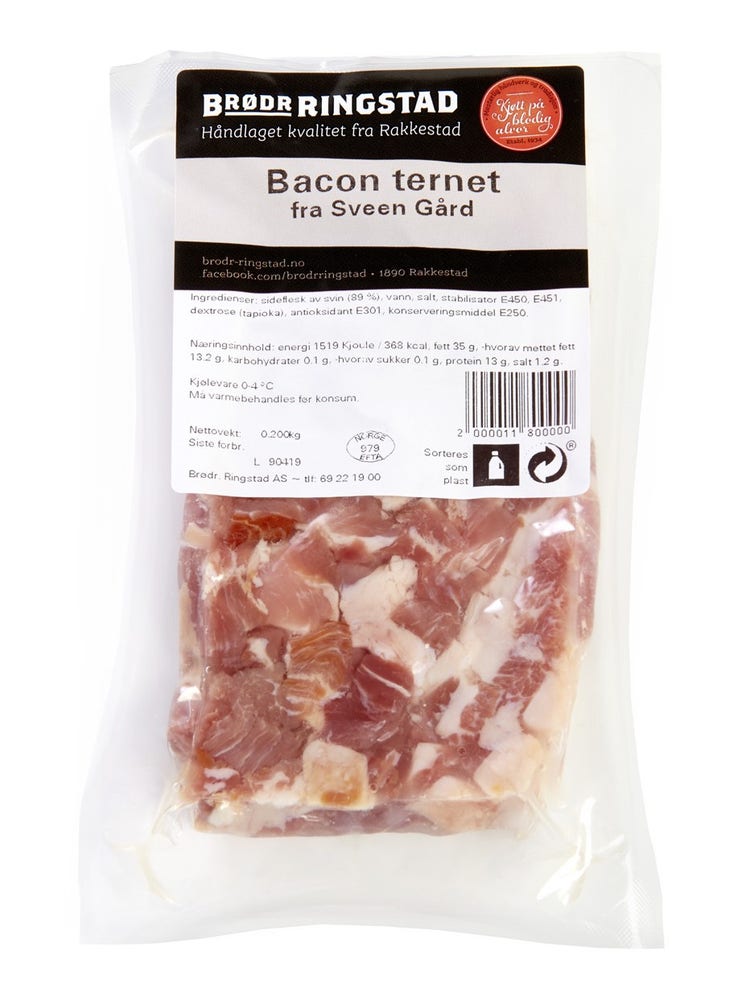 Brødr Ringstad Ternet Bacon Fra Sveen Gård