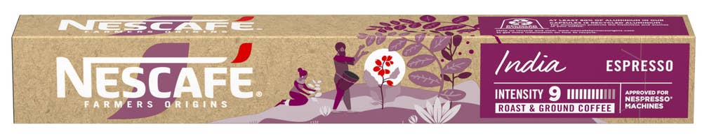 Nescafé India Espresso Intensitet 9, 10 stk