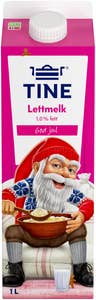 Tine Lettmelk 1% fett