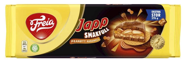 Freia Japp Smakfull Peanøtt og Karamell