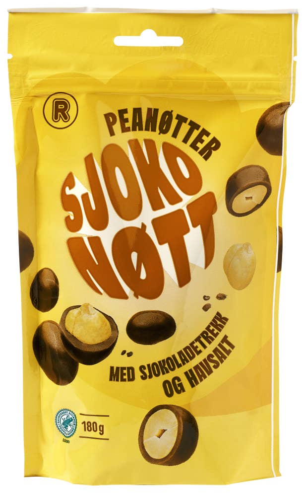 R Sjokonøtt Peanøtter