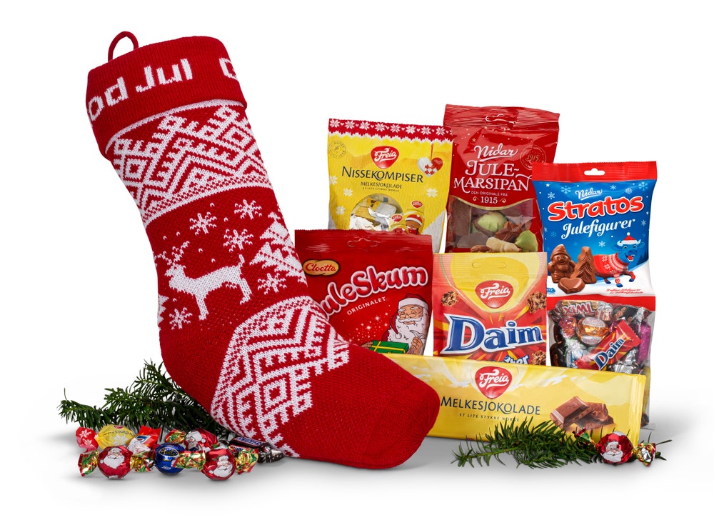 Ferdigfylt Julestrømpe