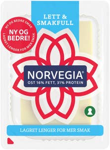TINE Norvegia lett Skivet, 16% fett