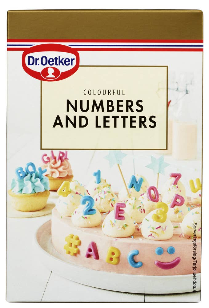 Dr. Oetker Kakepynt bokstaver og tall