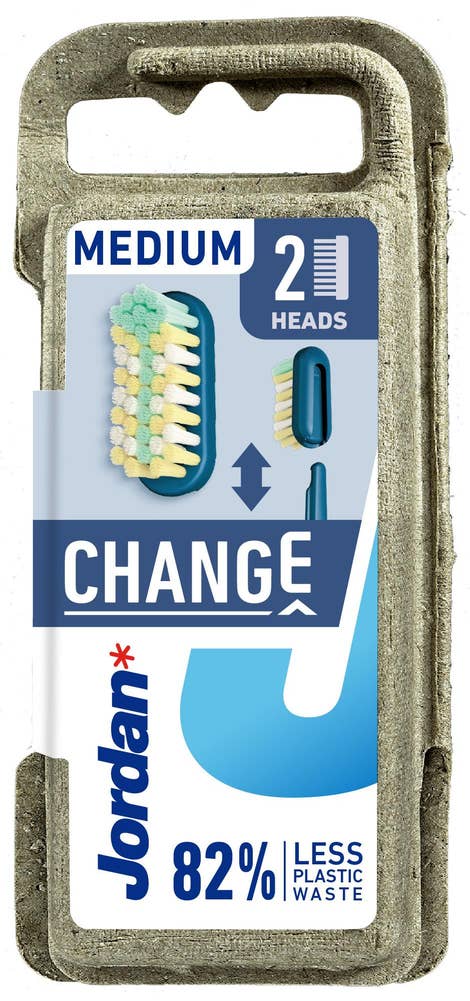 Jordan Refill til tannbørste Medium, ass. farge