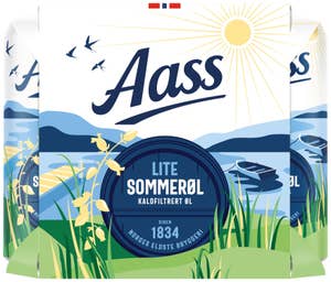 Aass Bryggeri Aass Lite Sommerøl 6 x 0,5 l
