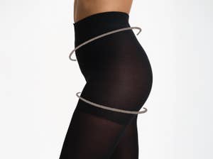 Inntil Ullstrømpebukse Hold-in Sort, str 40-44