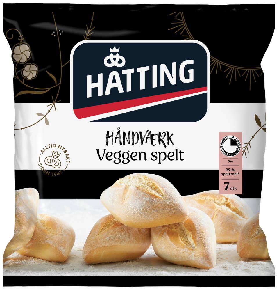 Hatting Veggen Spelt 7 stk