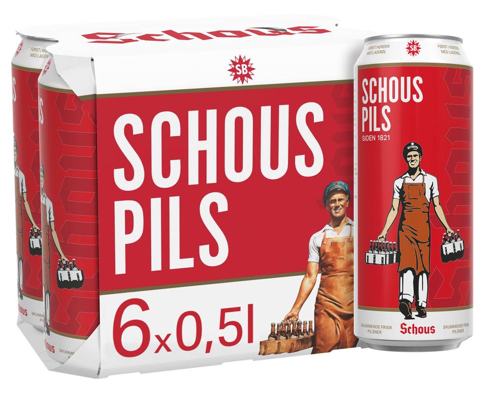 Schous Pilsner 6 x 0,5l