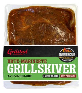 Grilstad Urte-marinerte Grillskiver Av svinnakke