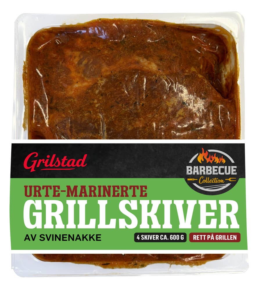 Grilstad Urte-marinerte Grillskiver Av svinnakke