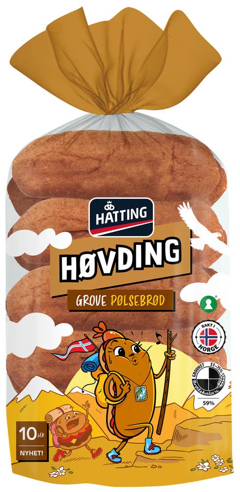 Hatting Grove pølsebrød 10stk