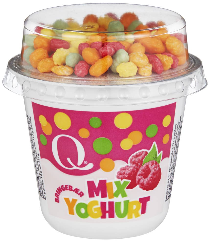 Q Barneyoghurt bringebær