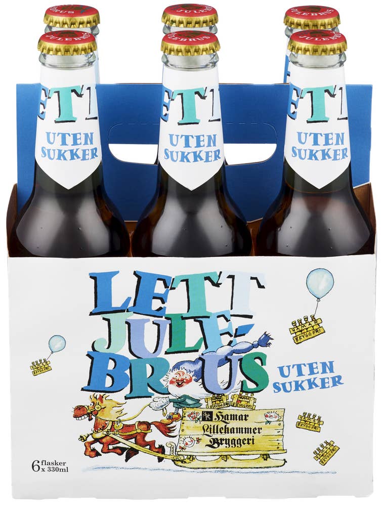 Ringnes Hamar Lett julebrus 6 x 0,33L