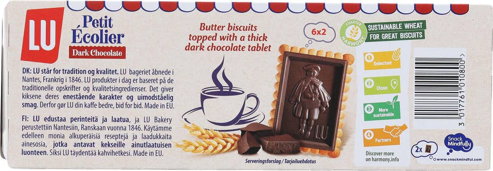 LU Kjeks Petit Écolier Dark Med mørk sjokolade