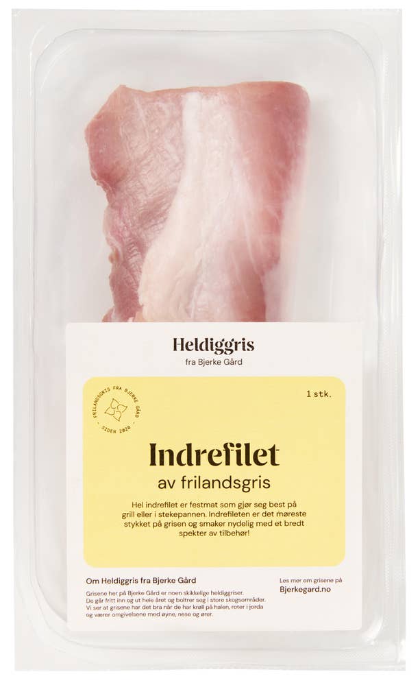 Heldiggris Indrefilet av frilandsgris