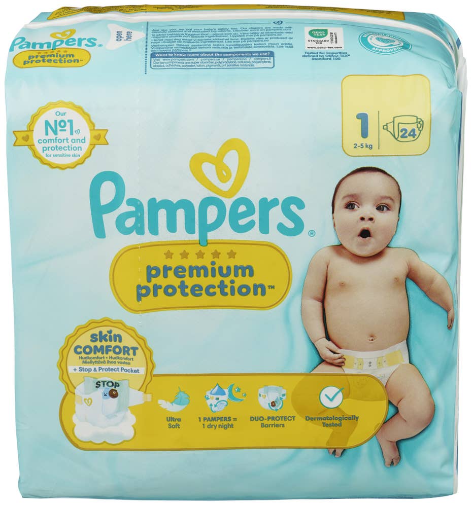 Pampers Bleie Premium Protection New Baby Str. 1, 2-5 kg