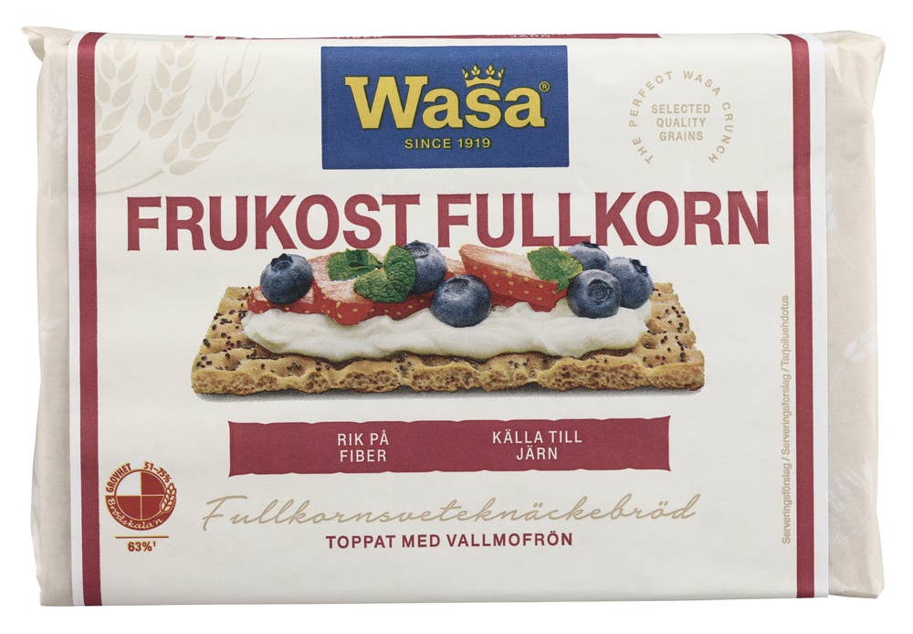 Wasa Knekkebrød Frukost Fullkorn