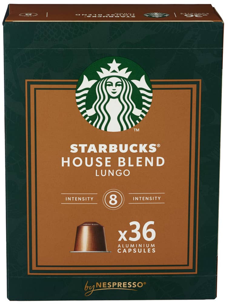 Starbucks House Blend multipack Lungo, 36 kapsler, intensitet 8