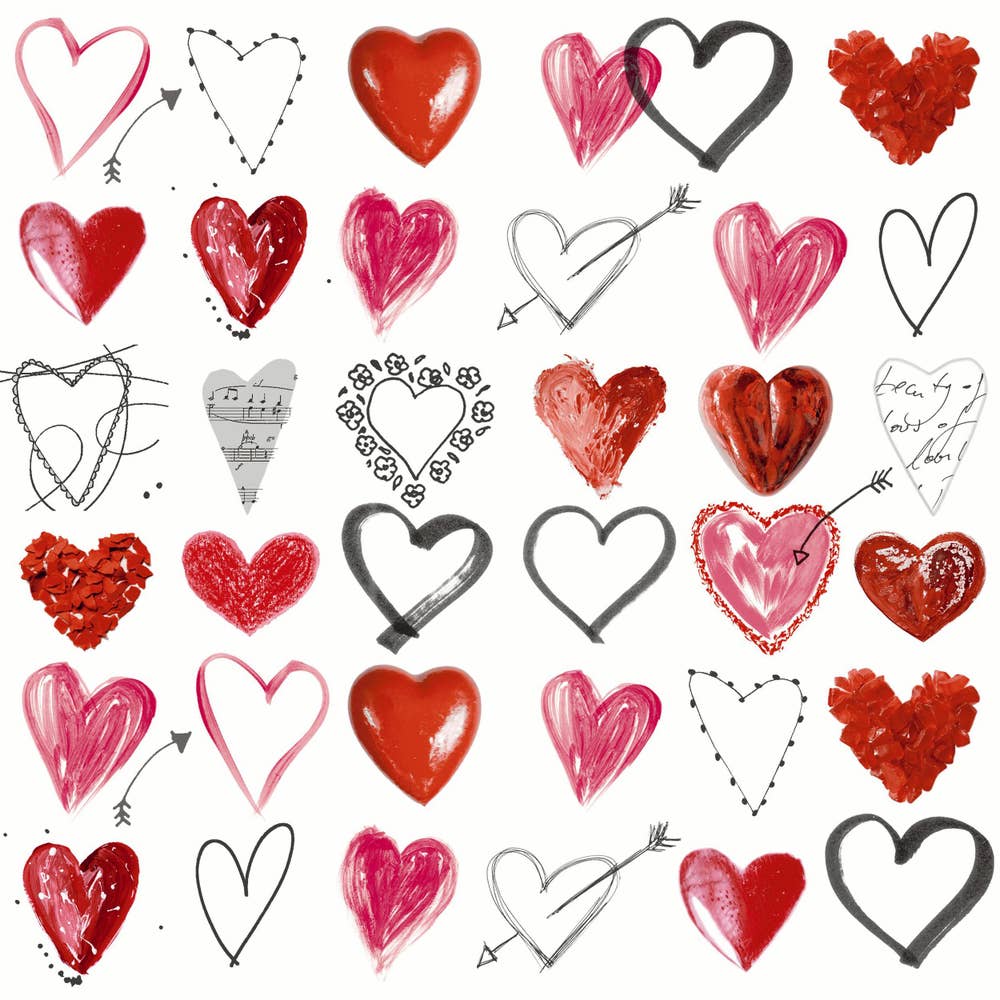 Duni¤Paper+Design Servietter Cupids Arrow 3 lag, 33x33cm