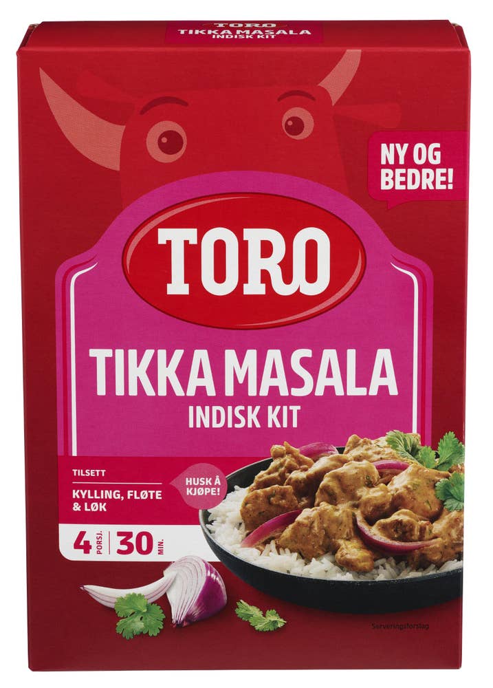 Toro Tikka massala indisk kit 4 porsjoner