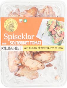 Den Stolte Hane Kyllingfilet stekt og skivet soltørket tomat