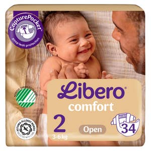 Libero Comfort åpen bleie Str. 2, 3-6 kg