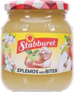 NORA Eplemos med biter Hjemmelaget