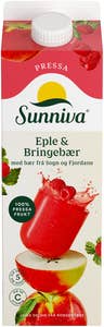 Presset Eple & Bringebærjuice
