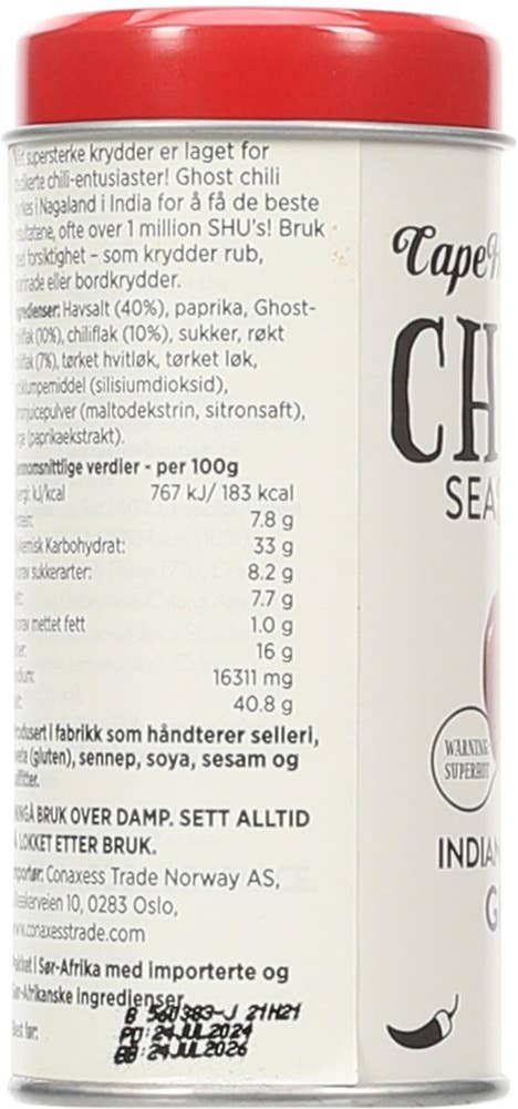 Cape Herb & Spice Chili Seasoning Ghost Chili