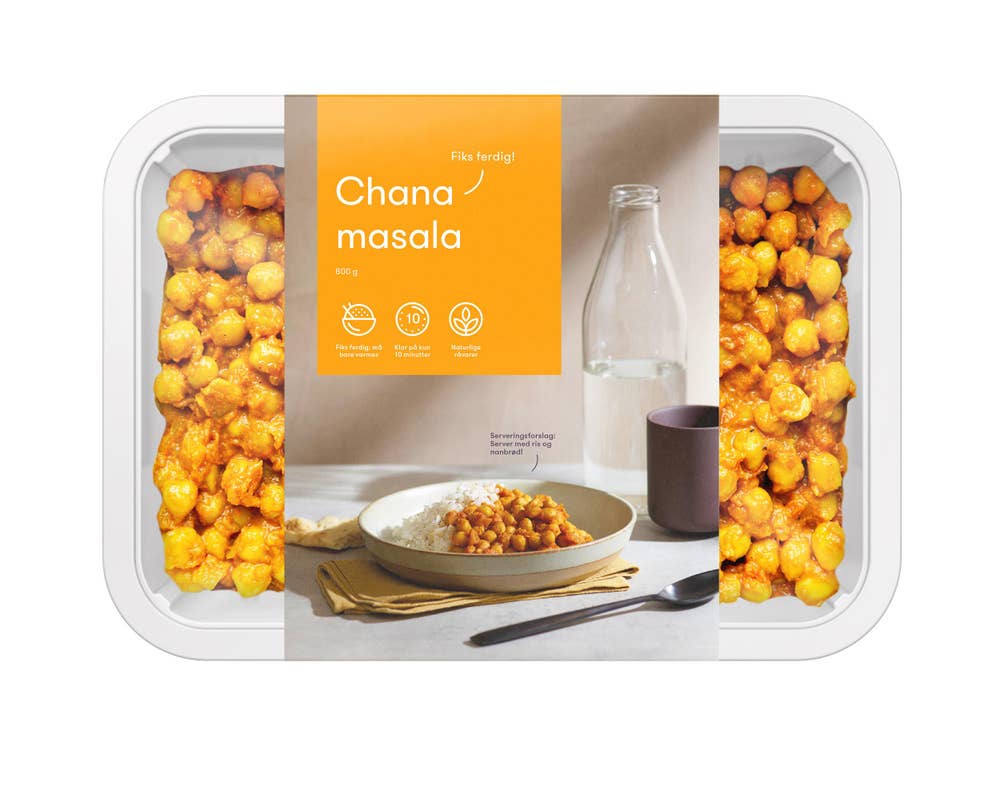 Fiks ferdig Chana masala Fiks ferdig, 2 porsjoner