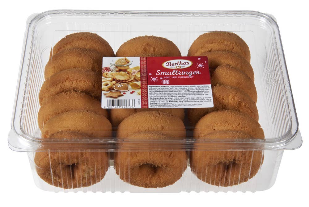 BERTHAS Smultringer i boks 18stk