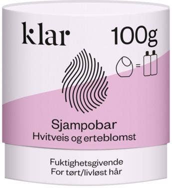 Klar Sjampobar Hvitveis og erteblomst