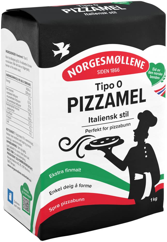 Norgesmøllene Pizzamel Tipo-0