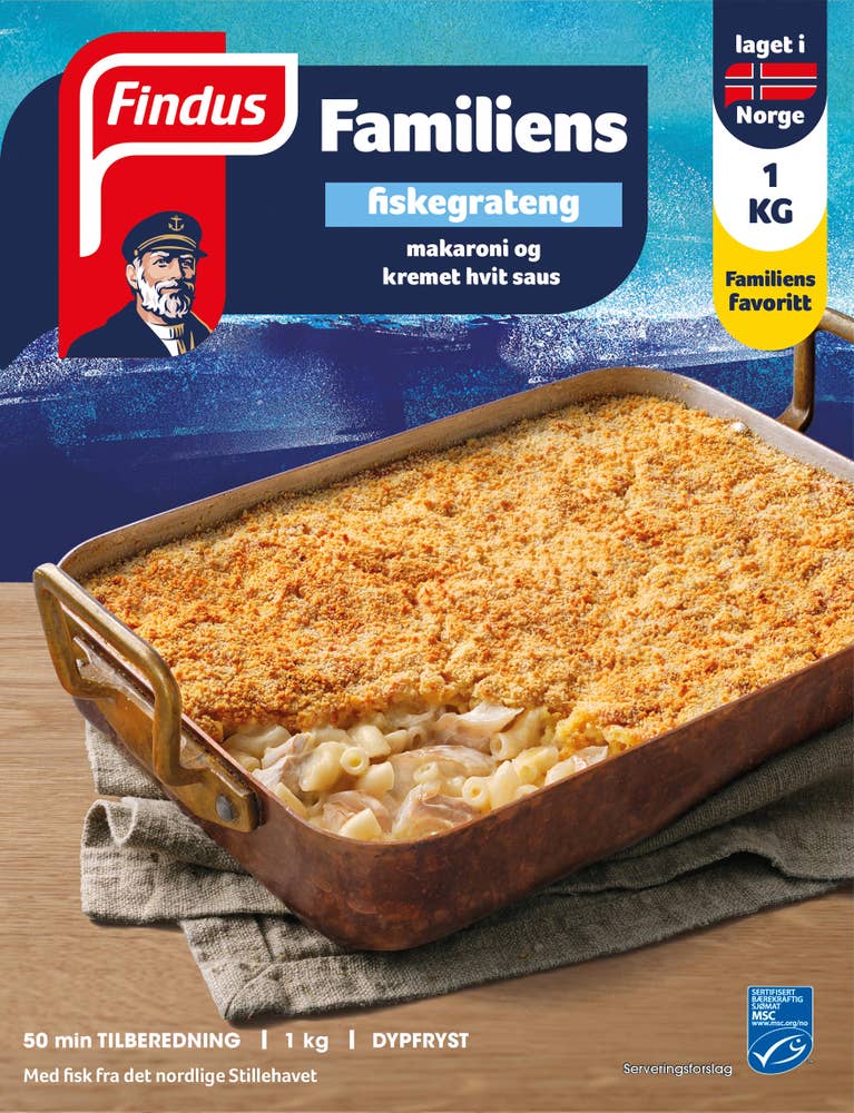 FINDUS Familiens fiskegrateng MSC