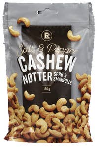 R Cashewnøtter med Salt & Pepper