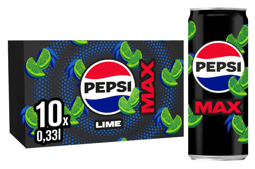 Pepsi Max Lime 10x0,33L, Partivare