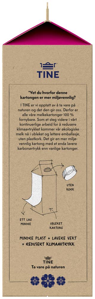 TINE Økologisk lettmelk 1,2%